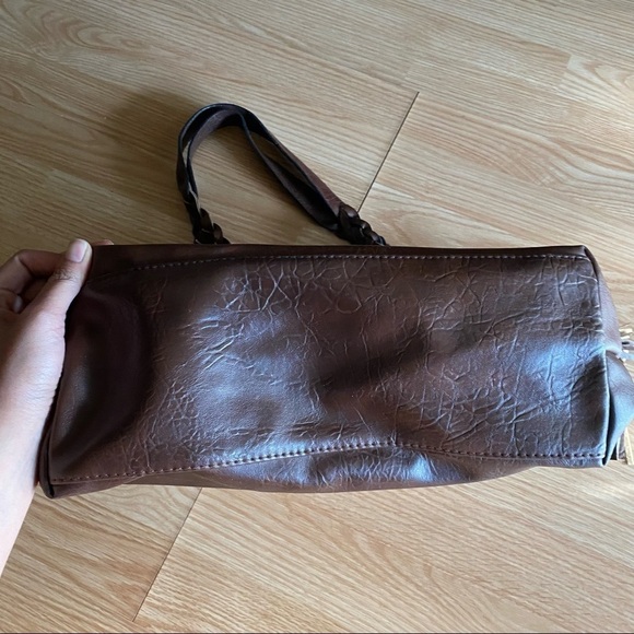 Weimeibaige Connie Wilderness Brown Vegan Leather Tote Bag - Picture 3 of 11